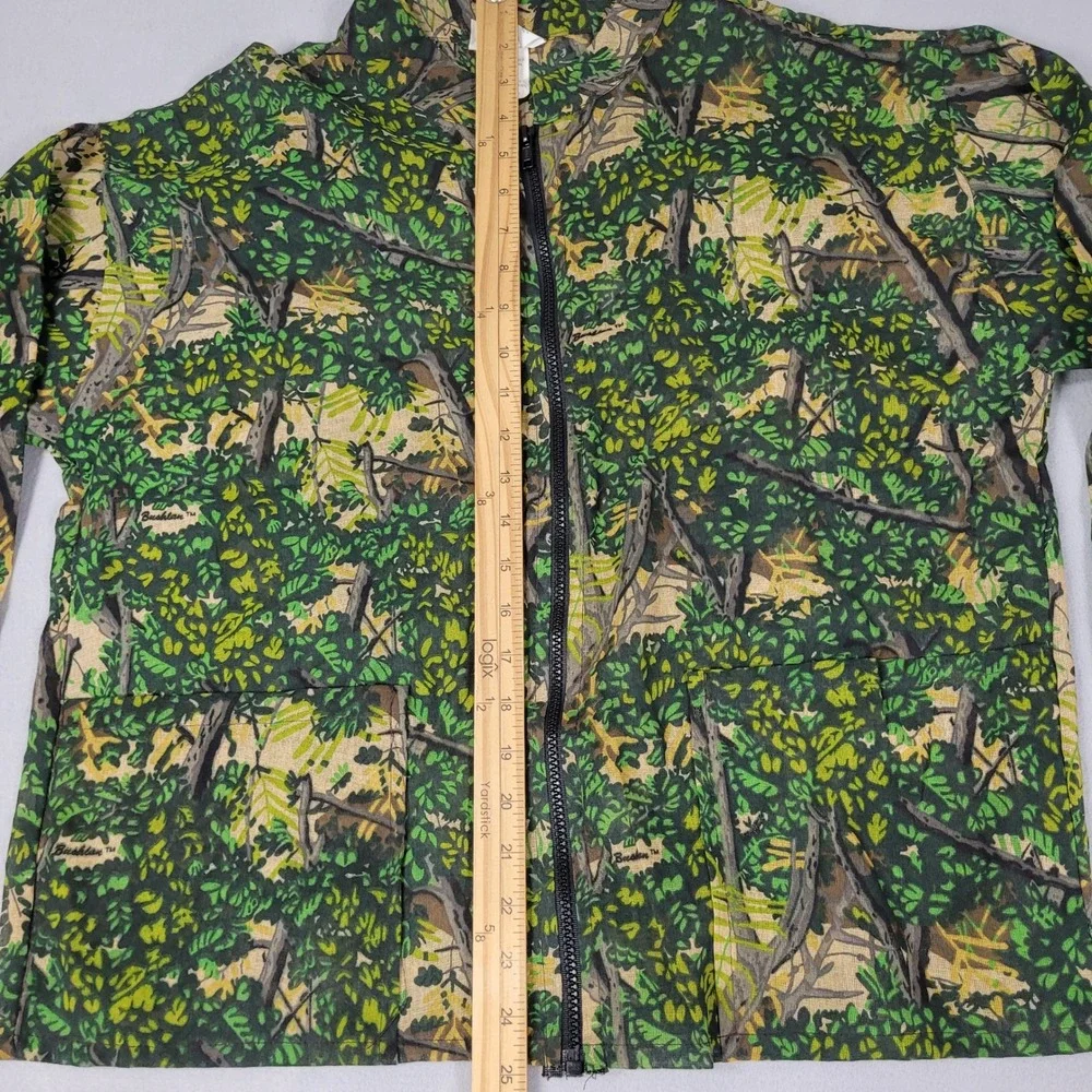 Bushlan Fullzip Lightweight Shirt Jacket Men's S Green Camouflage Long Sleeve